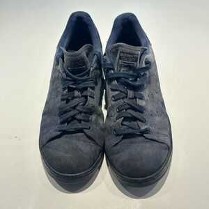 Adidas Stan Smith navy suede shoes size 10.5
